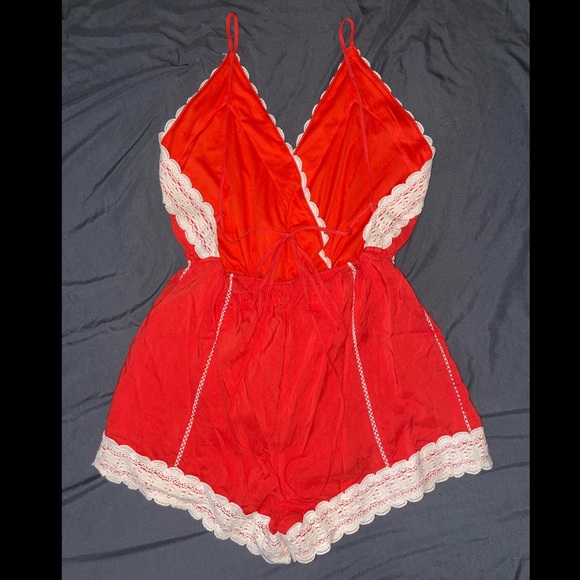 Active USA orange romper - Picture 2 of 3